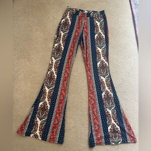 Altar'd State Multicolor Paisley Boot Cut Pants